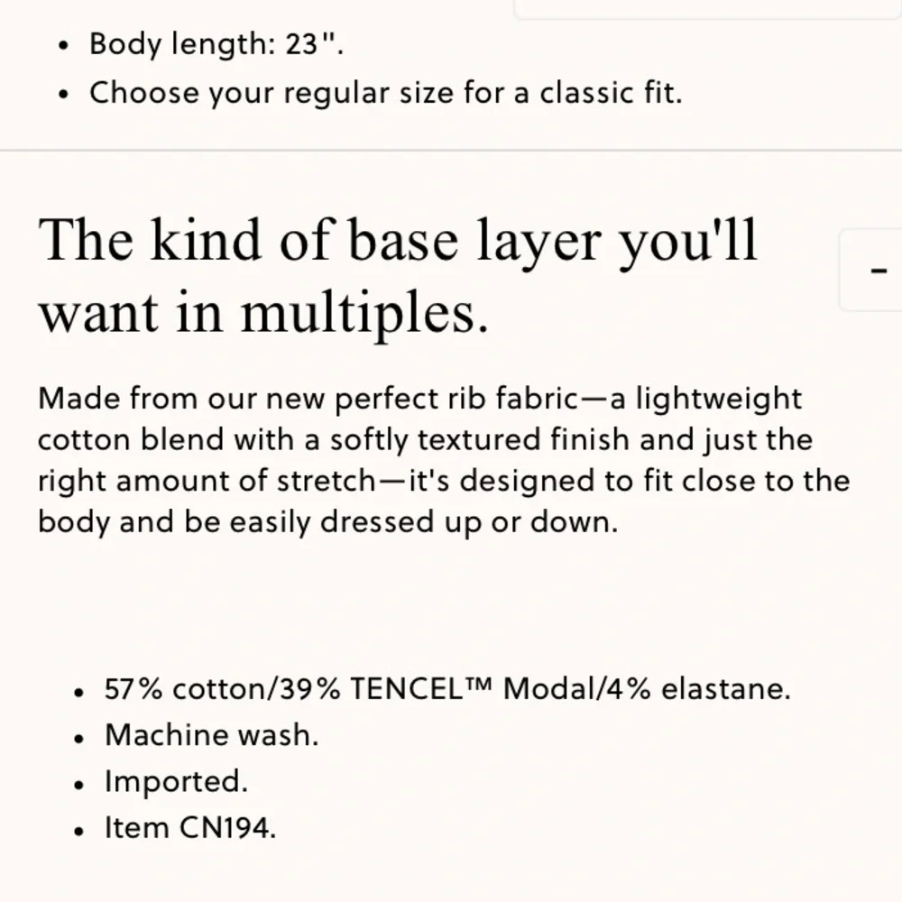 J.Crew Perfect rib long-sleeve T-shirt - size M - NWT - Picture 5 of 5